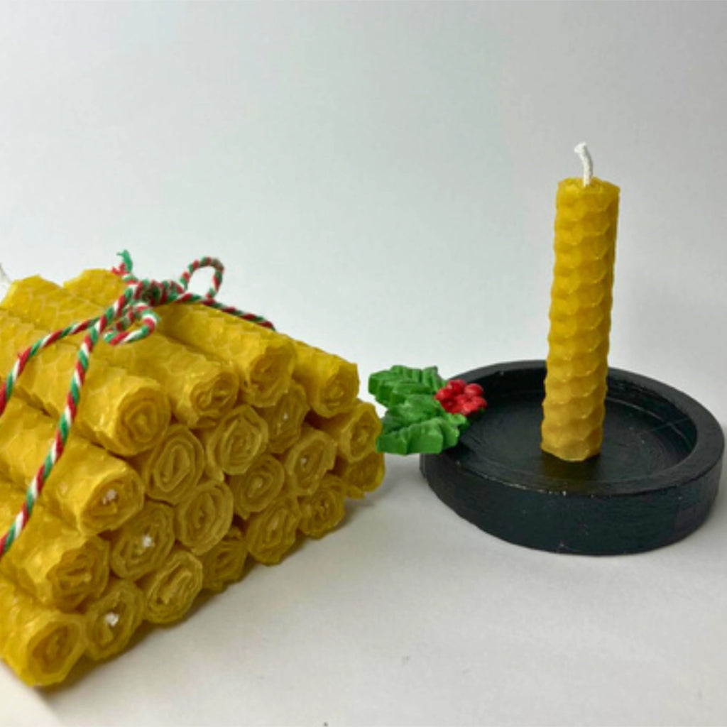 21 Days of Intention Beeswax Candles - Rolled Taper Set