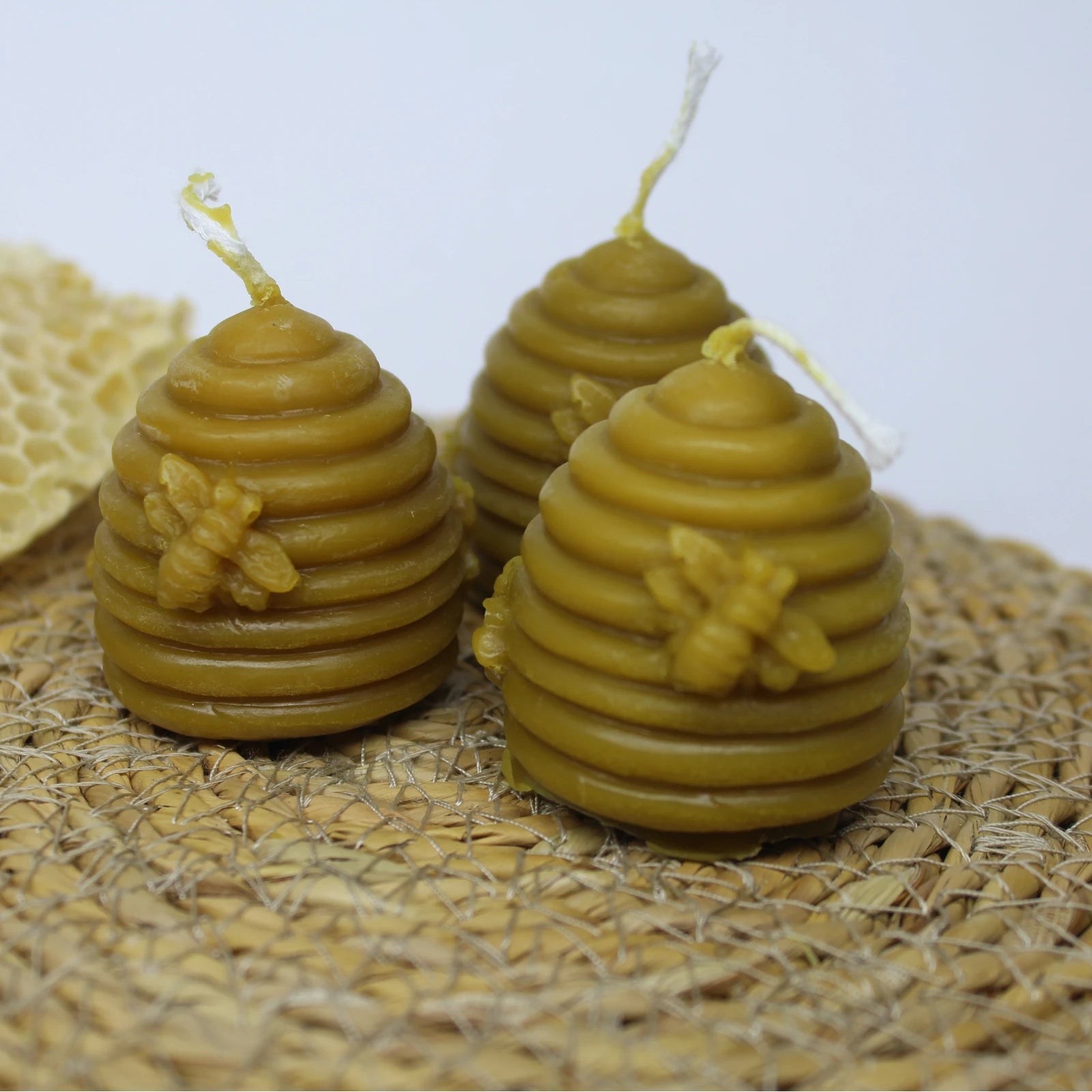 Mini Beehive Beeswax Candle - Sweet Honeycomb Decor